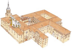 San Millan de la Cogolla-klooster. La Rioja, Spanje door Fernando Aznar Cenamor
